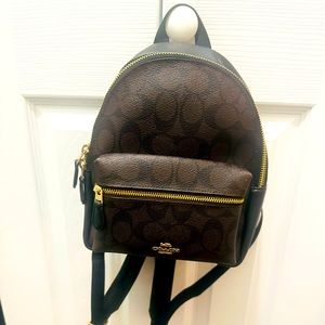 Coach Charlie mini backpack brown